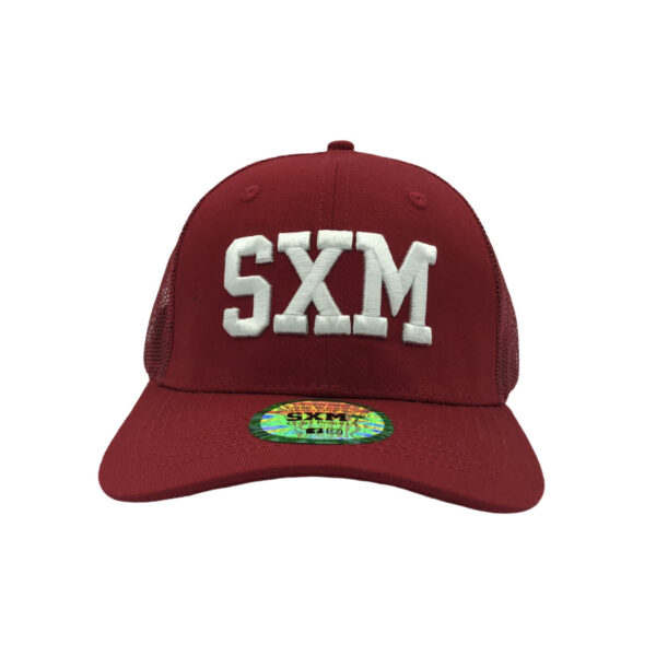 SXM CAP TRUCKER BORDEAUX FACE