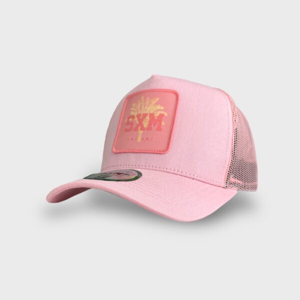 Casquette trucker patch light pink