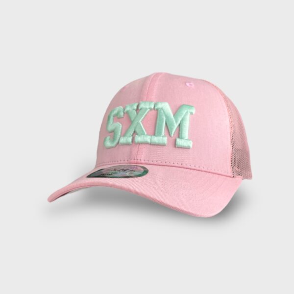 Casquette SXM trucker pink & green