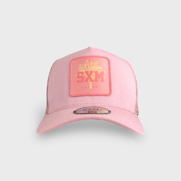 Casquette trucker patch light pink