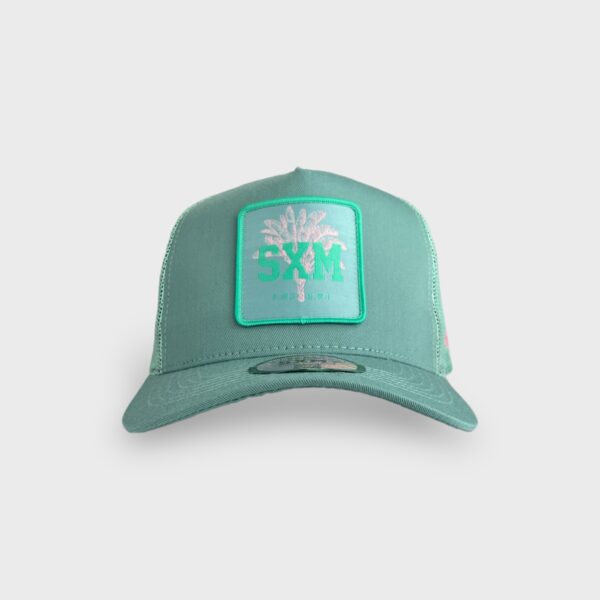 Casquette SXM trucker patch light green