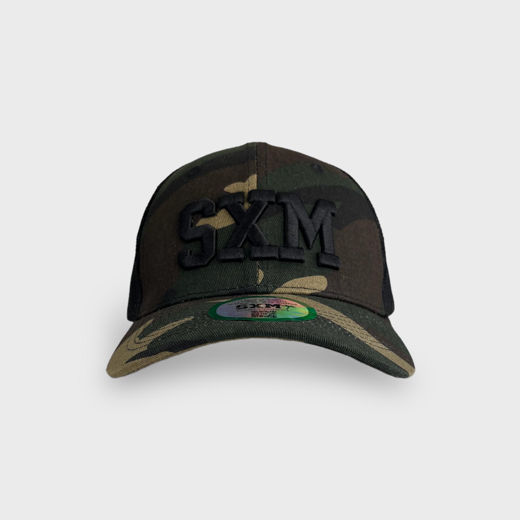 Casquette SXM trucker camo face