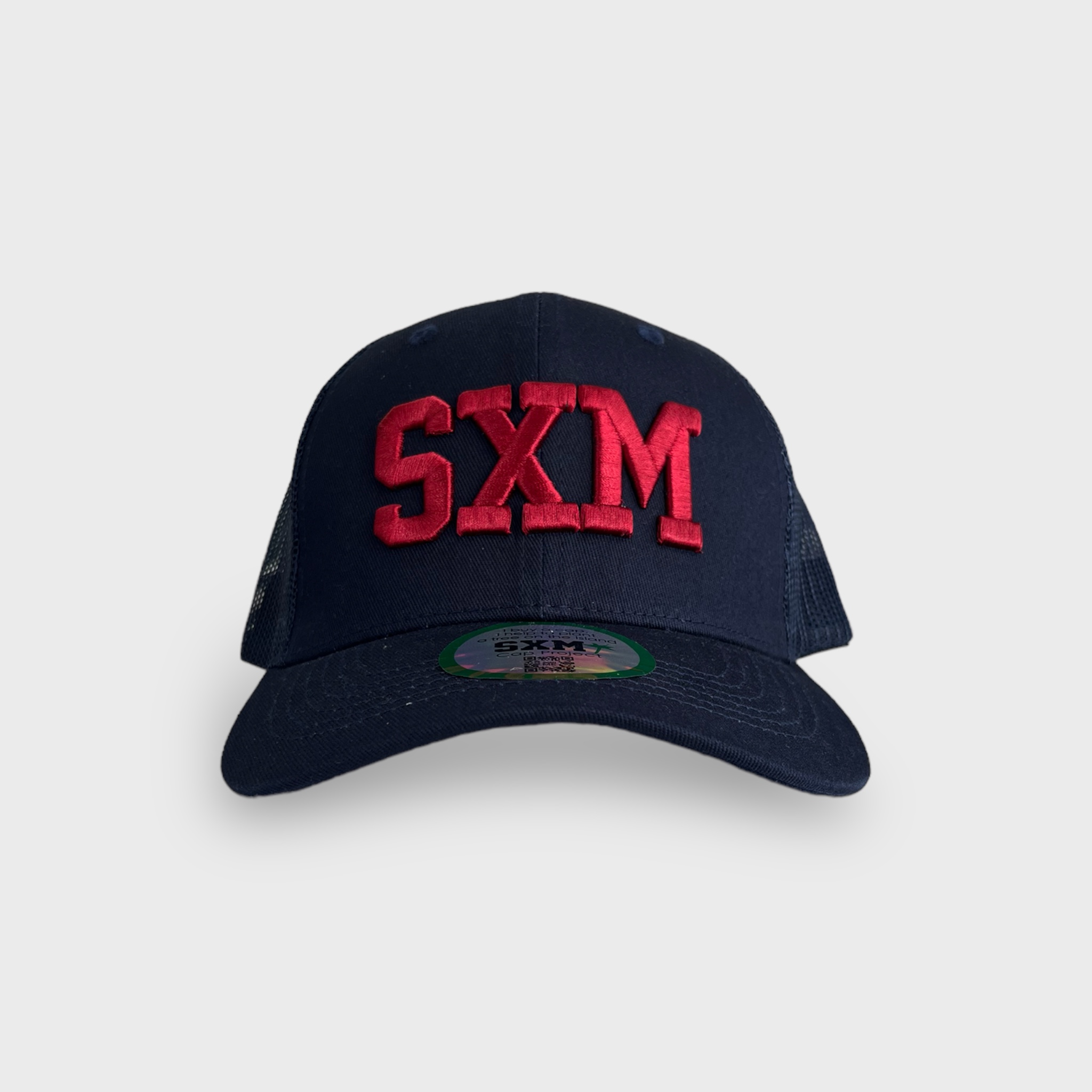 Casquette sxm trucker navy & bordeaux