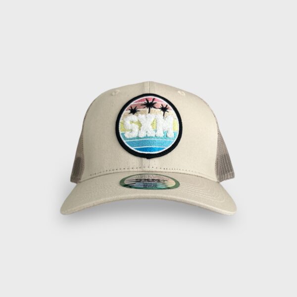 Casquette SXM trucker patch beige face