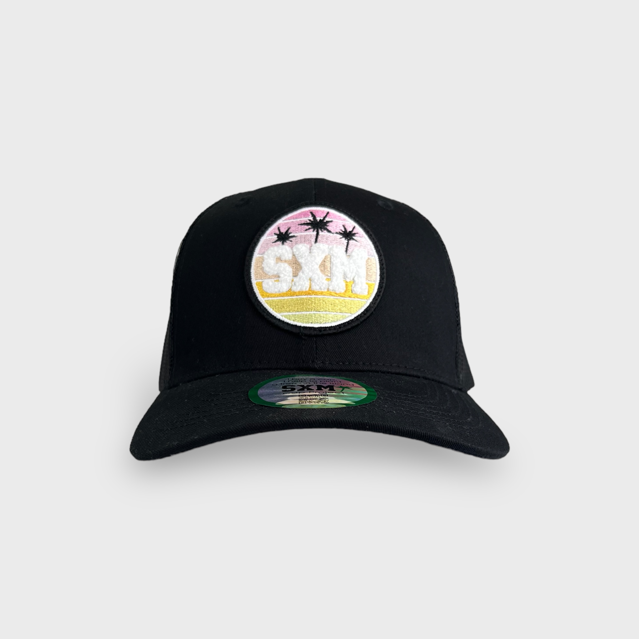 Casquette SXM trucker patch black face