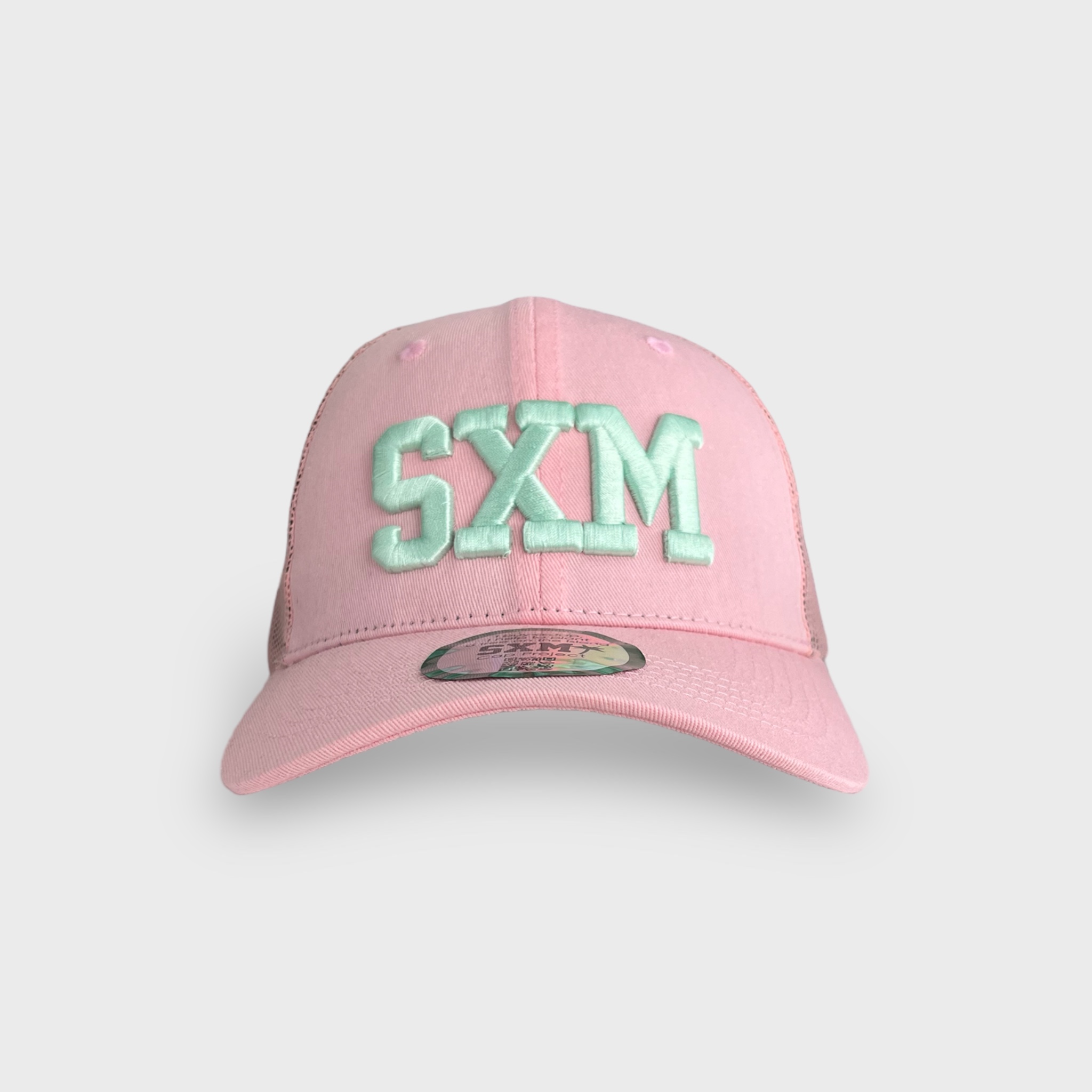 Casquette SXM trucker pink & green