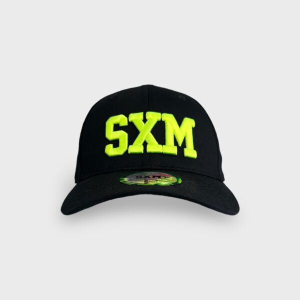 casquette sxm black & fluo yellow