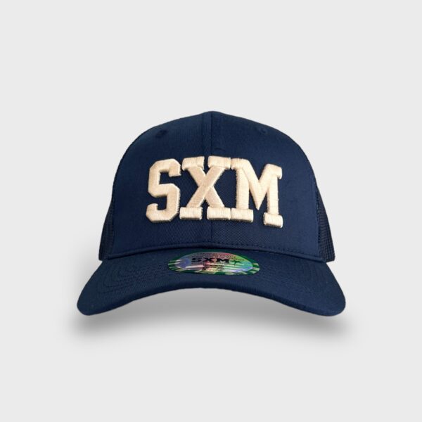 Casquette SXM trucker navy & beige