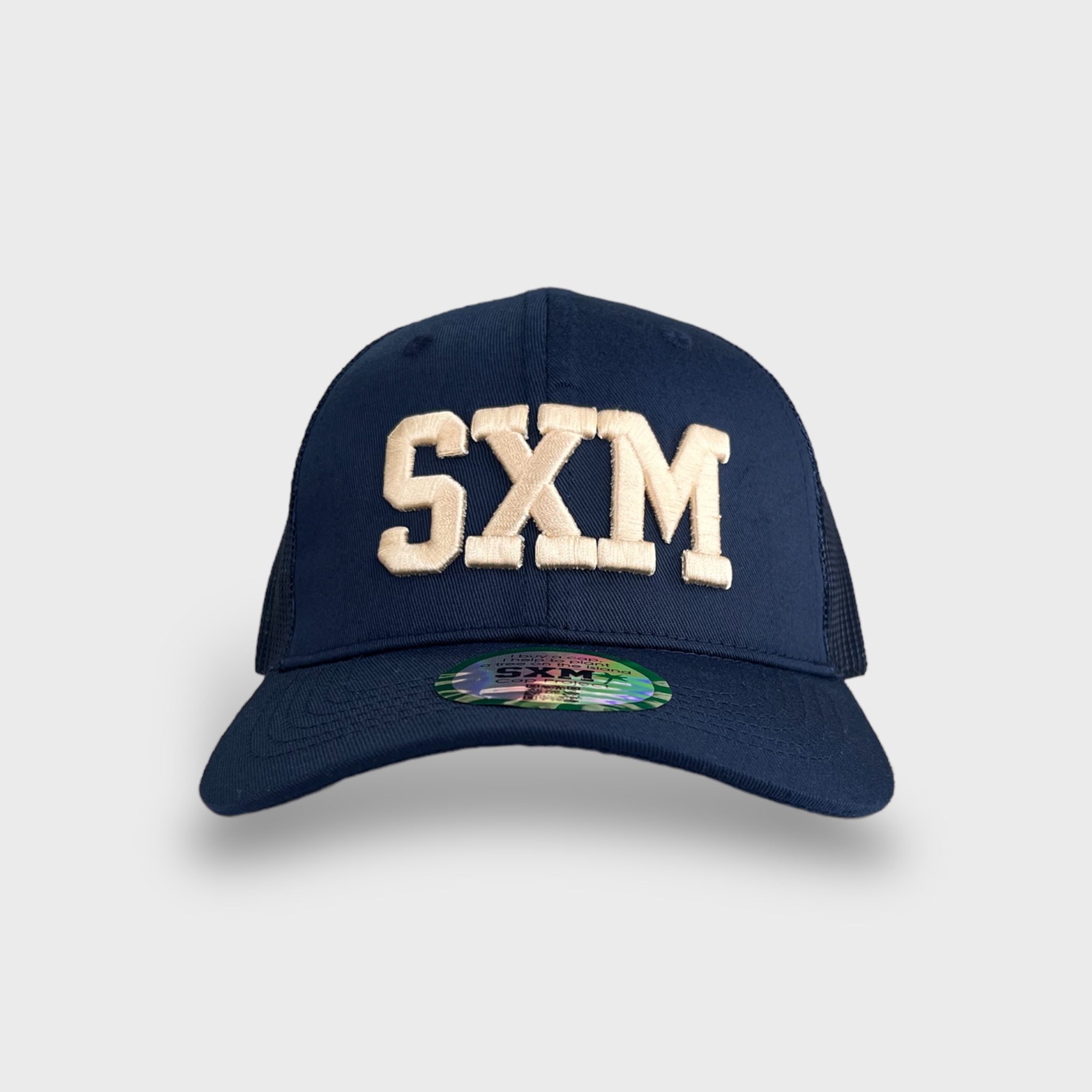 Casquette SXM trucker navy & beige